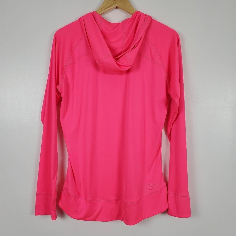 Under Armour hooded jacket bright pink large - Picture 2 of 6